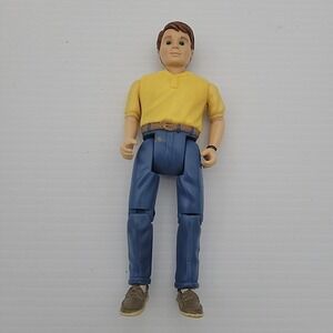 Fisher Price Loving Family Dad Father Man Husband Figure Yellow Shirt Blue Jeans